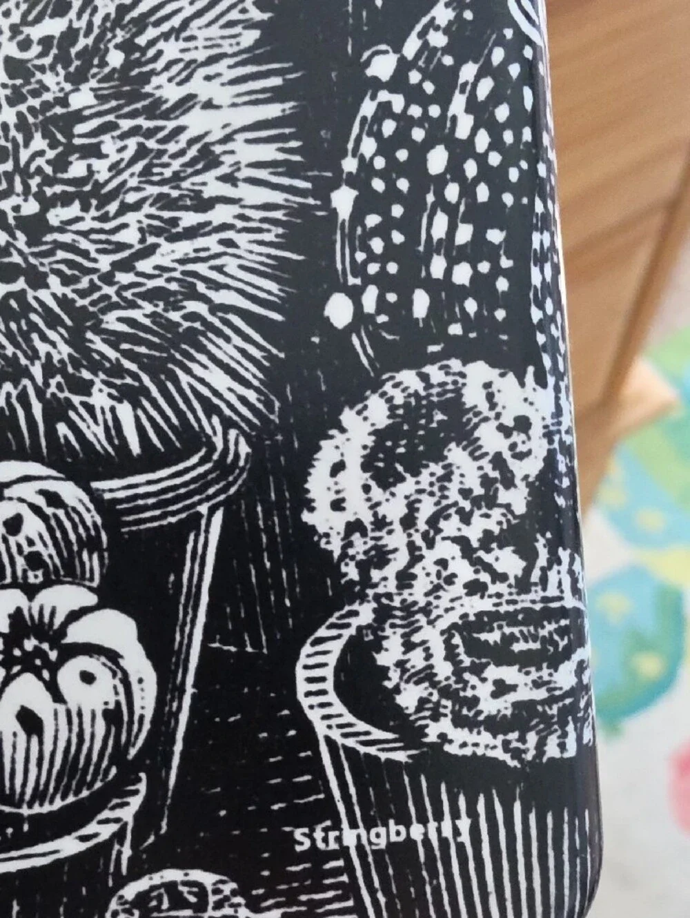Samsung Galaxy S22 Card Case STRINGBERRY Black & White Cactus Phone Case